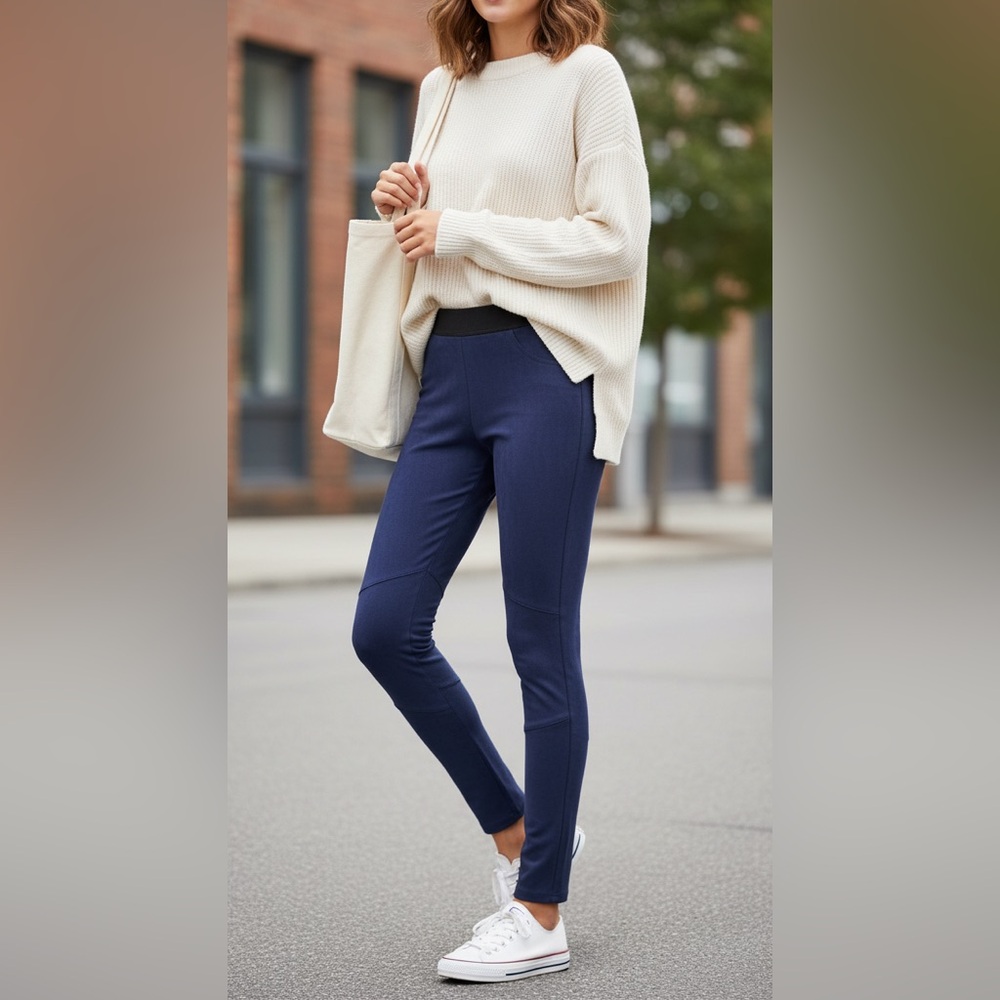 Kiind Of Faux Suede Moto Leggings